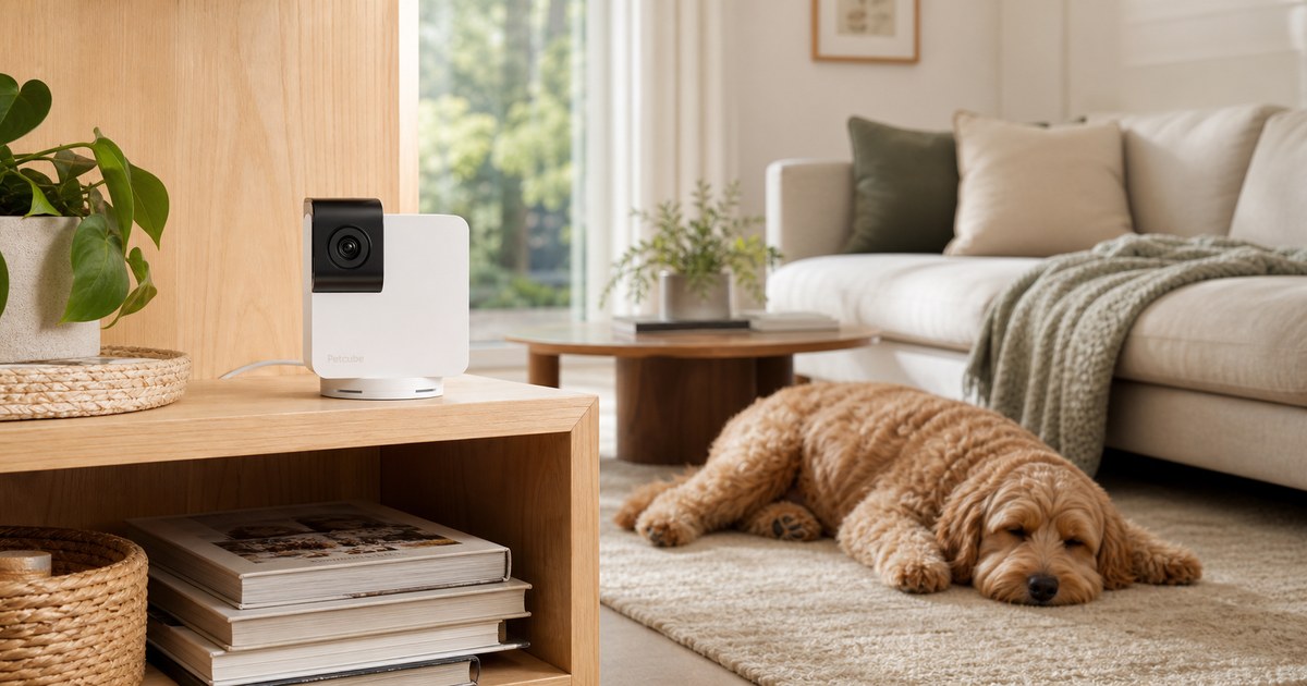 Real-world pet tech scene for How to Choose the Right Pet Camera for Your Home and Routine — AI-generated illustration