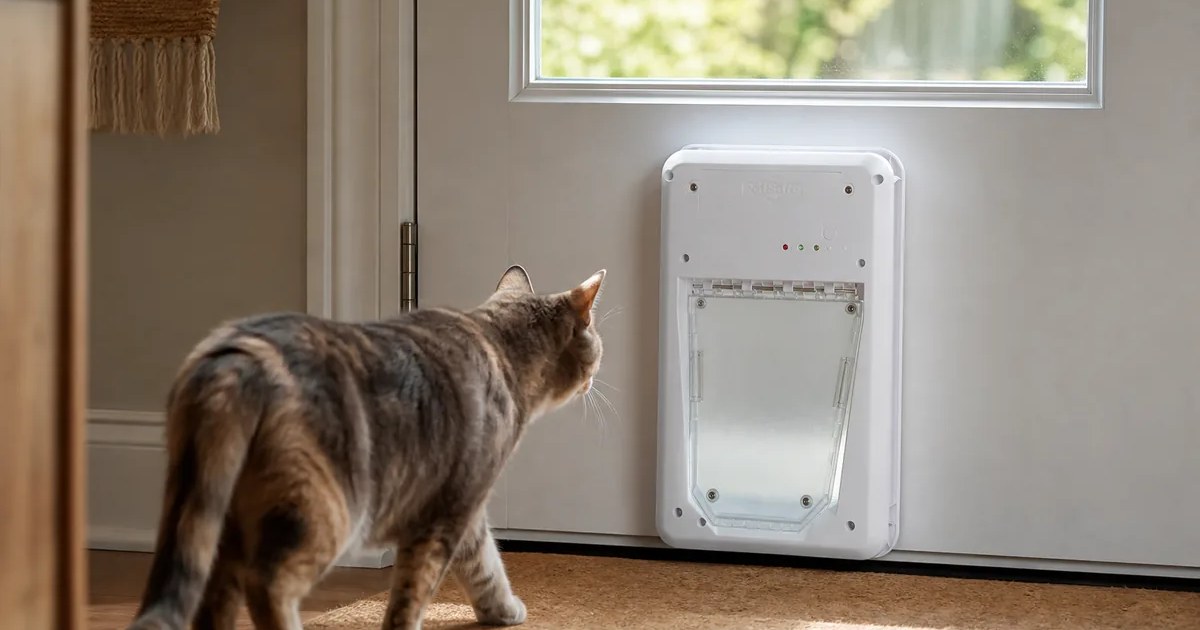 PetSafe Electronic SmartDoor in use — AI-generated illustration